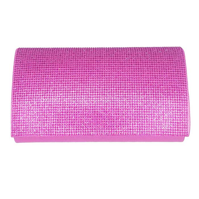 Fuchsia One Inside Slip Pocket Shimmery Evening Clutch Bag, This high quality evening clutch is both unique and stylish. perfect for money, credit cards, keys or coins, comes with a wristlet for easy carrying, light and simple. Look like the ultimate fashionista carrying this trendy Shimmery Evening Clutch Bag!