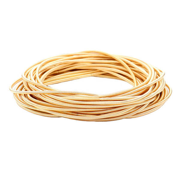 Gold Guitar String Stackable Stretch Bracelets, Beautifully crafted design adds a gorgeous glow to any outfit. Jewelry that fits your lifestyle! Perfect Birthday Gift, Anniversary Gift, Mother's Day Gift, Anniversary Gift, Graduation Gift, Prom Jewelry, Just Because Gift, Thank you Gift.