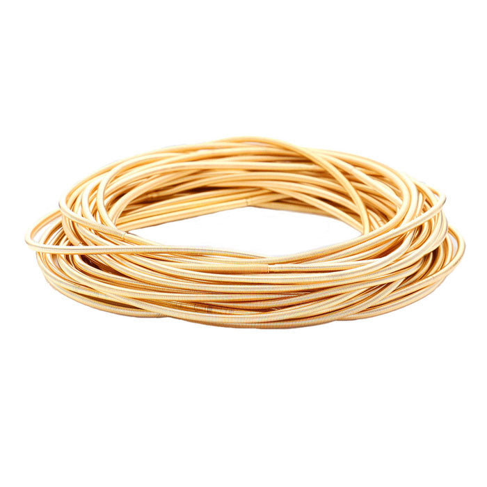 Gold Guitar String Stackable Stretch Bracelets, Beautifully crafted design adds a gorgeous glow to any outfit. Jewelry that fits your lifestyle! Perfect Birthday Gift, Anniversary Gift, Mother's Day Gift, Anniversary Gift, Graduation Gift, Prom Jewelry, Just Because Gift, Thank you Gift.