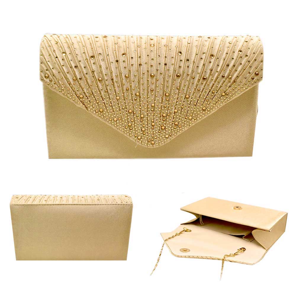 Gold Bling Evening Clutch Crossbody Bag. Look like the ultimate fashionista with these Clutch crossbody Bag! Add something special to your outfit! This fashionable bag will be your new favorite accessory. Perfect Birthday Gift, Anniversary Gift, Mother's Day Gift, Graduation Gift, Valentine's Day Gift.