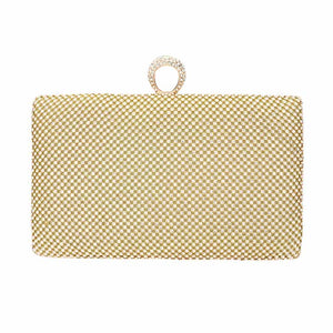 Gold Bling Rectangle Clutch Evening Crossbody Bag, is beautifully designed and fit for all occasions & places. Show your trendy side with this awesome evening crossbody bag. Versatile enough for carrying straight through the week, perfectly lightweight to carry around all day on special occasions. Perfect for makeup, money, credit cards, keys or coins, and many more things. This bling rectangle crossbody bag features a detachable shoulder chain and clasp closure that makes your life easier and trendier.