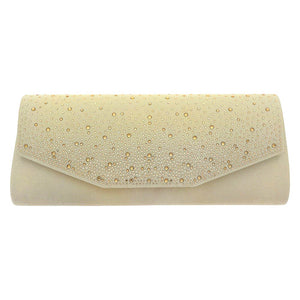 Gold Bling Solid Rectangle Evening Clutch Crossbody Bag, look like the ultimate fashionista when carrying this small clutch bag, great for when you need something small to carry or drop in your bag. Perfect gifts for weddings, birthdays, Mother’s Day, anniversaries, holidays, Mardi Gras, Valentine’s Day, or any occasion.