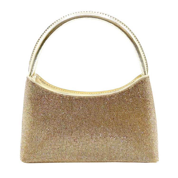 Gold Bling Tote Evening Bag, is beautifully designed and fit for all occasions & places. Show your trendy side with this awesome tote evening bag. Have fun and look stylish. Versatile enough for carrying straight through the week, perfectly lightweight to carry around all day.  Perfect for makeup, money, credit cards, keys or coins, and many more things. 