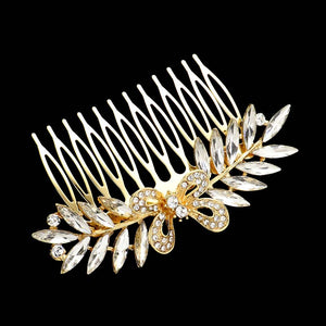 Gold Butterfly Accented Marquise Stone Cluster Hair Comb, amps up your hairstyle with a glamorous look on special occasions with this Butterfly Marquise Stone Cluster Hair Comb! It will add a touch to any special event. These are Perfect Gifts, Anniversary Gifts, Mother's Day Gifts, Graduation gifts, and any occasion.