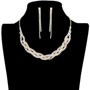 Gold CZ Stone Pave Necklace. Get ready with these Pave Necklace, put on a pop of color to complete your ensemble. Perfect for adding just the right amount of shimmer & shine and a touch of class to special events. Wearing this pave necklace will make you look like extra glamor. Perfect Birthday Gift, Anniversary Gift, Mother's Day Gift, Valentine's Day Gift.
