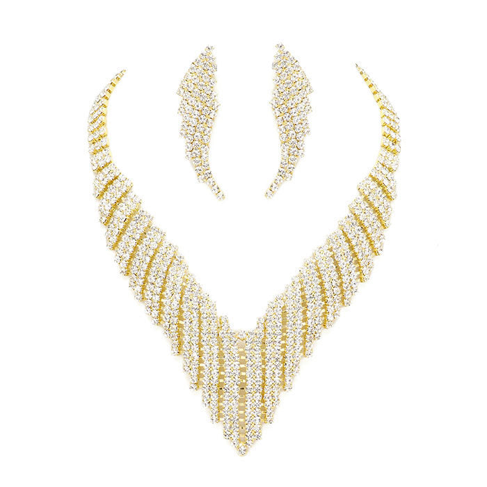 Silver Crystal Rhinestone Pave Jagged Collar Evening Necklace, put on a pop of color to complete your ensemble. Perfect for adding just the right amount of shimmer & shine and a touch of class to special events. Perfect Birthday Gift, Anniversary Gift, Mother's Day Gift, Valentine's Day Gift.