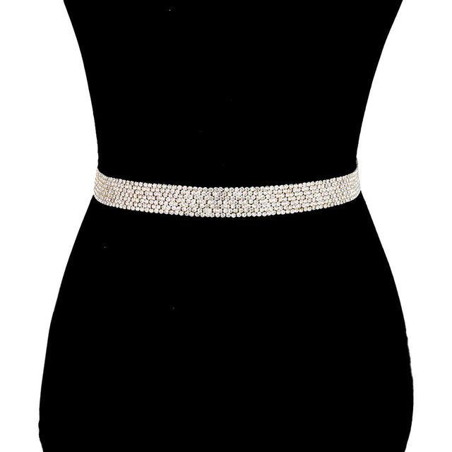 Gold Crystal Rhinestone Sash Ribbon Bridal Wedding Belt Headband, is an awesome crystal sash ribbon designed headband that surely amps up your beauty and adds extra luxe to your outlook on special occasions. The ultimate gorgeous headband with a beautiful belt design is just what you need to update your wardrobe in a glamorous style. Wear this headband at a wedding or bridal confidently to show your elegance and perfect class and make you stand out from the crowd.