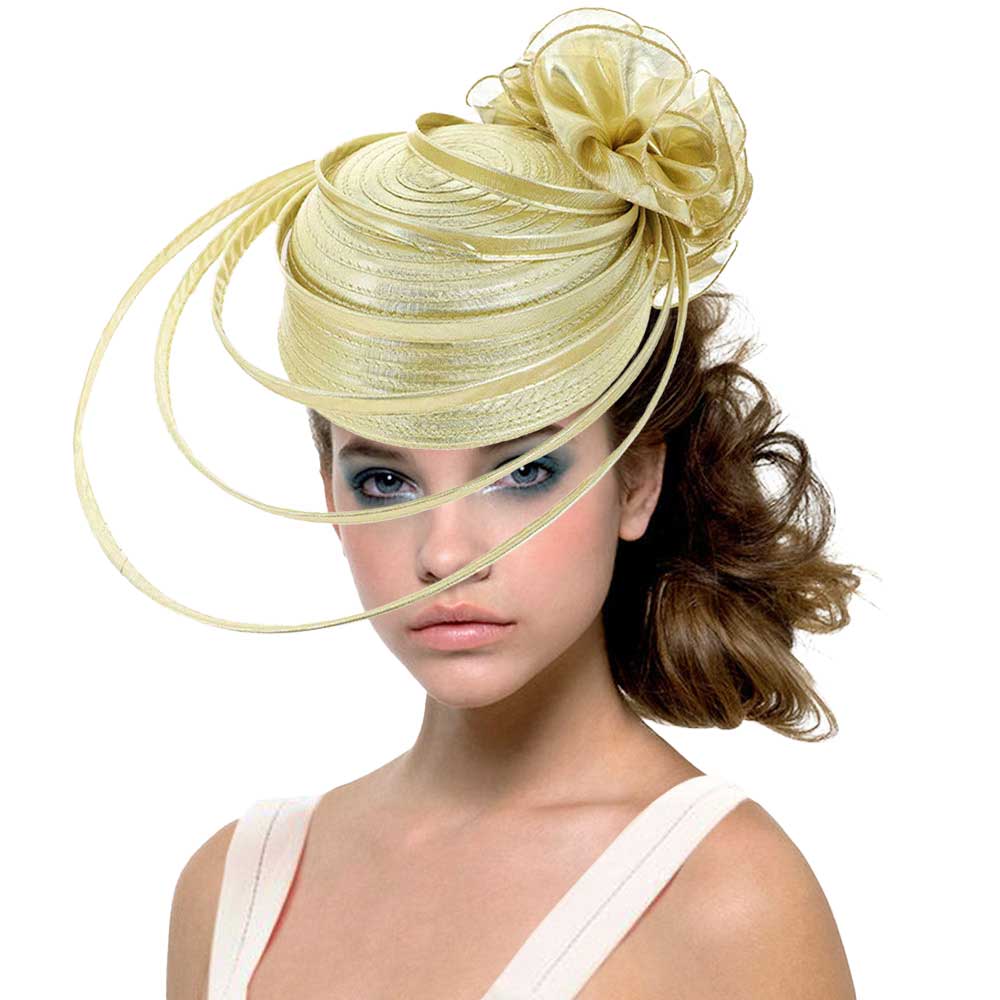 Fabric Pointed Elastic String Dressy Hat – Madeline Love display picture 3