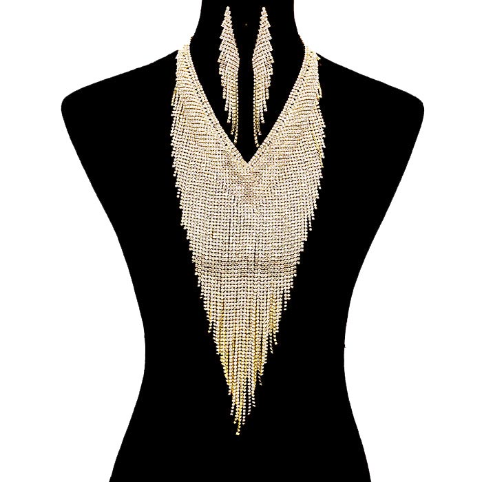 Silver Long Drop Pave Crystal Rhinestone Fringe Necklace, These gorgeous Rhinestone pieces will show your perfect beauty & class on any special occasion. The elegance of these rhinestones goes unmatched. Great for wearing at a party! Perfect for adding just the right amount of glamour and sophistication to important occasions. These classy Rhinestone Fringe Jewelry Sets are perfect for parties, Weddings, and Evenings. Awesome gift for birthdays, anniversaries, Valentine’s Day, or any special occasion.
