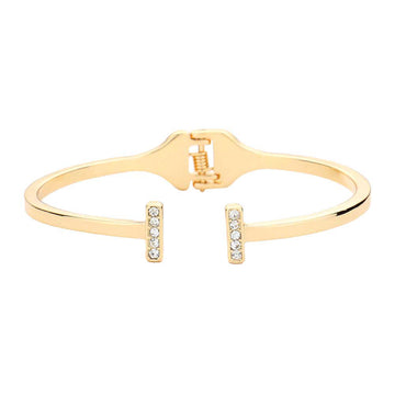 Gold Rhinestone Embellished Metal Rectangle Cuff Bracelet, put on a pop of color to complete your ensemble. Perfect for adding just the right amount of shimmer & shine and a touch of class to special events. Perfect Birthday Gift, Anniversary Gift, Mother's Day Gift, Graduation Gift, Valentine’s Gift.