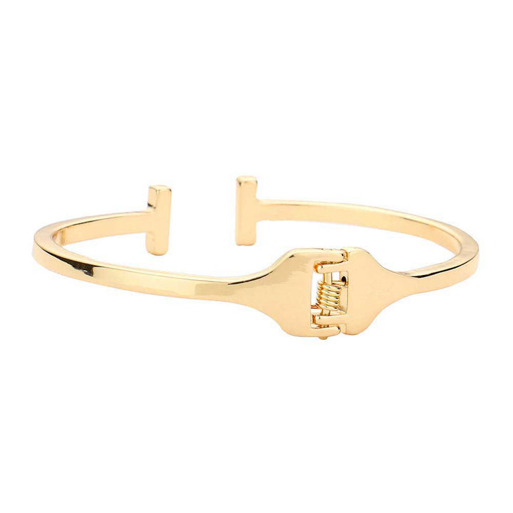 Gold Rhinestone Embellished Metal Rectangle Cuff Bracelet, put on a pop of color to complete your ensemble. Perfect for adding just the right amount of shimmer & shine and a touch of class to special events. Perfect Birthday Gift, Anniversary Gift, Mother's Day Gift, Graduation Gift, Valentine’s Gift.