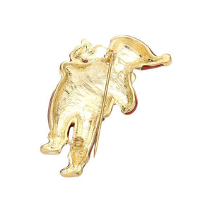 Gold Rhinestone lacquered Santa Claus Pin Brooch, an awesome and attractively crafted design adds a gorgeous glow to any outfit this Christmas. Get into the Christmas spirit & make yourself more attractive this Christmas with this beautiful Santa Claus Pin Brooch. This Rhinestone-themed Rhinestone Brooch is awesome to show off your trendy choice.