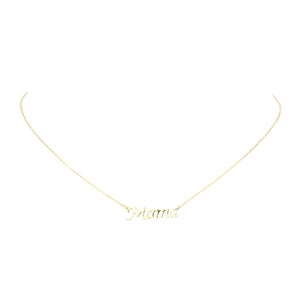 Gold White Gold Dipped Mama Metal Message Pendant Necklace. Make a statement with these Mama message necklaces, very easy to put on, take off and so comfortable for daily wear. Pair these with tee and jeans and you are good to go. It will be your new favorite go-to accessory. Perfect Birthday gift, friendship day, Mother's Day, Graduation Gift.