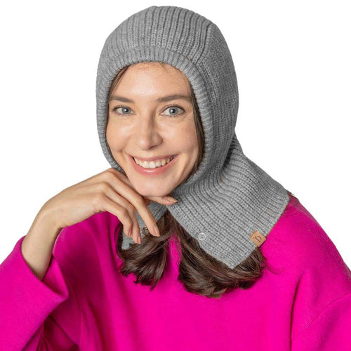 Sombrero tipo redecilla abotonado - Gris