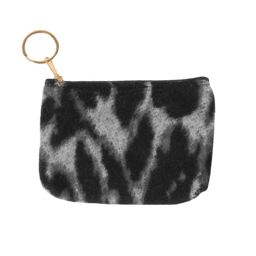Brown Leopard Patterned Coin Card Purse. Perfect for makeup, money, credit cards, keys or coins, comes with a wristlet for easy carrying, light and simple. Put it in your bag and find it quickly with it's bright colors. Great for running small errands while keeping your hands free. This fashionable leopard bag will be your new favorite accessory. Perfect Birthday Gift, Mother's Day Gift, Graduation Gift or any other events.