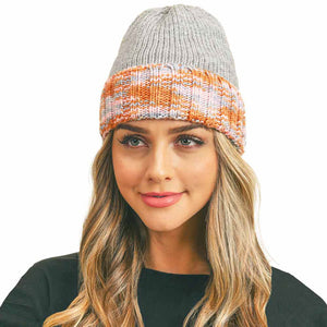 Gray Multi Color Band Fleece Beanie. Before running out the door into the cool air, you’ll want to reach for this toasty beanie to keep you incredibly warm. Whenever you wear this beanie hat with you'll look like the ultimate stylist. Accessorize the fun way with this fleece hat, it's the autumnal touch you need to finish your outfit in style. Awesome winter gift accessory! Perfect Gift Birthday, Christmas, Stocking Stuffer, Secret Santa, Holiday, Anniversary, Valentine's Day, Loved One. 