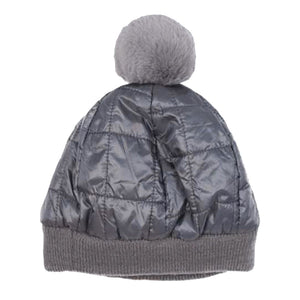 Gray One Size Padded Beanie Hats. Before running out the door into the cool air, you’ll want to reach for these toasty beanie to keep your hands incredibly warm. Accessorize the fun way with these beanie, it's the autumnal touch you need to finish your outfit in style. Awesome winter gift accessory!
