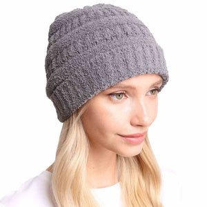 Gray Solid Color Soft Ribbed Beanie Hat Winter Hat; reach for this classic toasty hat to keep you nice and warm in the chilly winter weather, the wintry touch finish to your outfit. Perfect Gift Birthday, Christmas, Holiday, Anniversary, Stocking Stuffer, Secret Santa, Valentine's Day, Loved One, BFF