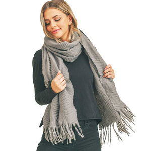 Gray Solid Pleated Scarf, delicate, warm, on trend & fabulous, a luxe addition to any cold-weather ensemble. This Solid Pleated scarf combines great fall style with comfort and warmth. It's a a perfect weight can be worn to complement your outfit, or with your favorite fall jacket. Great for daily wear in the cold winter to protect you against chill, classic infinity style scarf & amps up the glamour with plush material that feels amazing snuggled up against your cheeks.