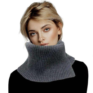 Gray Solid Ribbed Knit Snood Scarf, is a highly versatile scarf to wear with any outfit in perfect style. Great for daily wear in the cold winter to protect you against the chill. A ribbed knit-style scarf that amps up the glamour with a plush material that feels amazing and snuggled up against your cheeks. A fashionable eye-catcher will quickly become one of your favorite accessories.