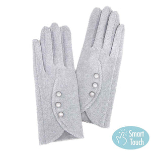Gray Classic Plaid Gloves Touchscreen Smart Gloves Button Detail Gloves, cozy warm design giving it a trendy, chic style, perfect addition to any stylish winter wardrobe. Sleek & stylish matches your clothes perfectly. Tech-friendly flower at the index fingertip, stretch for a snug fit. Perfect Holiday Gift, Birthday, etc.