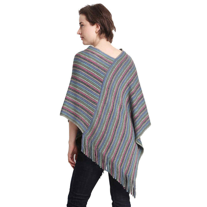 Lurex Knit Poncho Outwear Ruana Cape, the perfect accessory, luxurious, trendy, super soft chic capelet, keeps you warm & toasty. You can throw it on over so many pieces elevating any casual outfit! Perfect Gift Birthday, Holiday, Christmas, Anniversary, Wife, Mom, Special Occasion