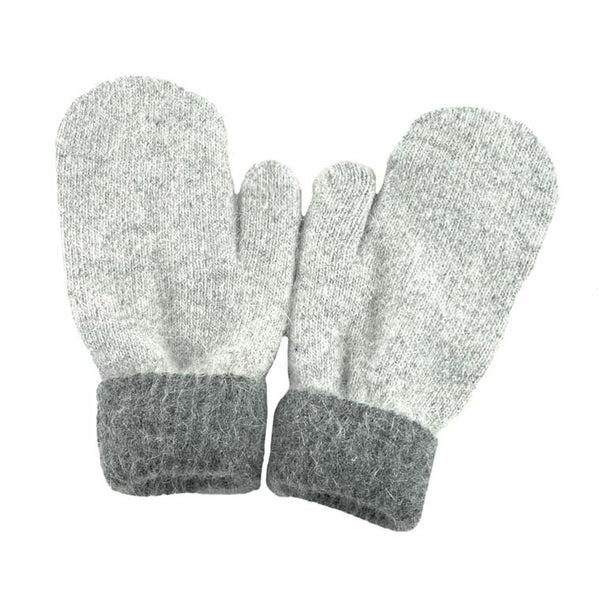 Gray  Two Tone Mitten Gloves, are designed nicely that enrich your beauty and highlight the contrast with many different outfits. Stay perfectly warm and cozy with these gloves in winter or cold weather. Different color variations give you the opportunity to coordinate with different outfits in style. A perfect pair for the holiday season, outdoor activity, camping, running, skiing, and holiday shopping. Stay beautiful and warm!