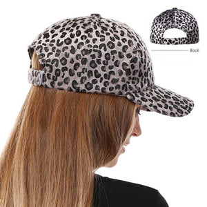 Gray Zebra Print Velcro Baseball Cap, is a fun cool vintage cap that is perfect for a bad hair day with an awesome look. You can pull your messy bun or high ponytail through. Fits perfectly and gives you a unique and confident look. Perfect to keep your hair away from your face while exercising, running, playing tennis, or just taking a walk outside. Stay smart in perfect style!