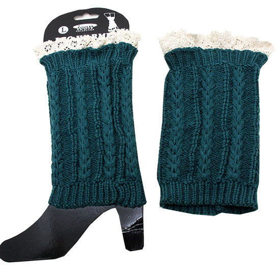 Green Beige Medium Large Cutie Pie Acrylic Leg Warmer Boot Topper, soft cutie pie leg warmer will shield your legs from cold winter weather ensuring all day comfort. Boot topper is soft, comfortable and warm adding a touch of sleek style to your look, show off your trendsetting style when you wear this leg warmer boot topper.