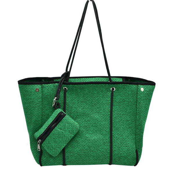 Green Large Tote Bag Women Work Bag Purse Neoprene Zip. Add something special to your outfit! This fashionable bag will be your new favorite accessory. Ideal for parties, events, holidays, pair these tote bags with any ensemble for a polished look. Versatile enough for carrying through the week, ultra lightweight to carry around all day. Perfect Birthday Gift, Anniversary Gift, Mother's Day Gift, Graduation Gift, Valentine's Day Gift.
