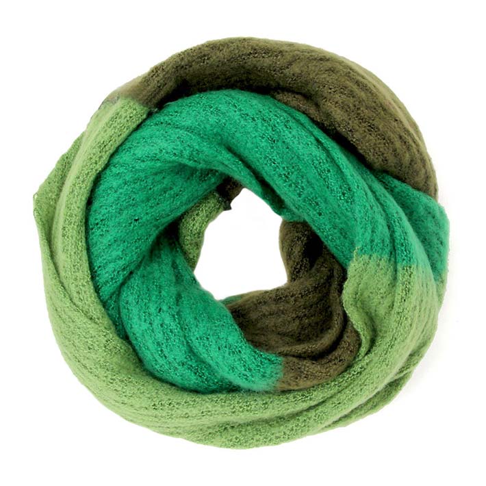 Green Multi Color Infinity Scarf, is on trend and a beautiful scarf that amps up your beauty with comfort to a greater extent. Great to wear daily in the cold winter to protect you against the chill. It accents the glamour with a plush material that feels amazing and snuggled up against your cheeks. This scarf is a versatile choice that can be worn in many ways. 