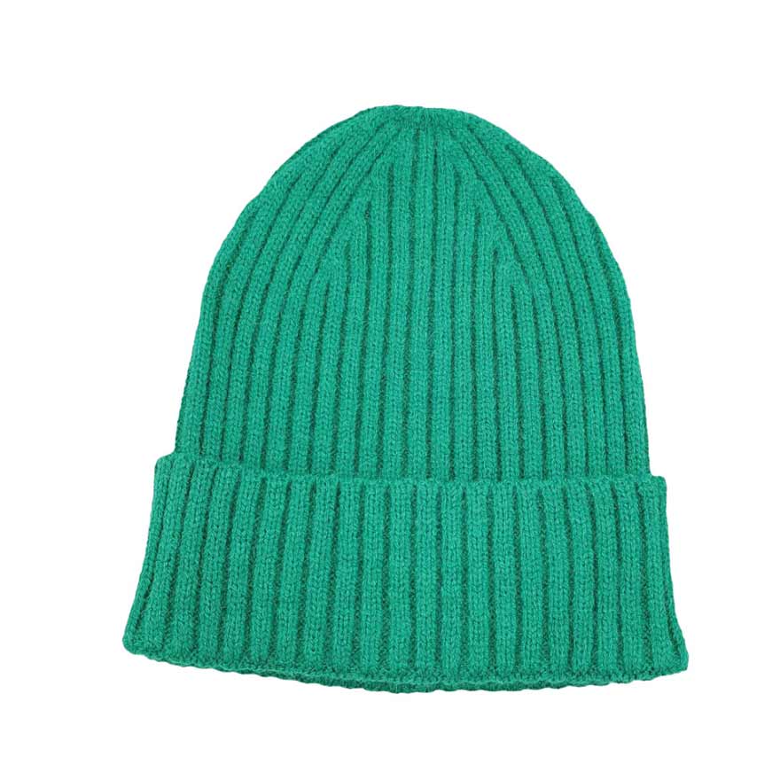 Green Solid Ribbed Cuff Beanie Hat, before running out the door into the cool air, you’ll want to reach for this toasty beanie to keep you incredibly warm. Accessorize the fun way with this beanie winter hat, it's the autumnal touch you need to finish your outfit in style. This solid color variation beanie will highlight your Christmas festive outfit. Awesome winter gift accessory! Perfect Gift Birthday, Christmas, Stocking Stuffer, Secret Santa, Holiday, Anniversary, Valentine's Day, Loved One.