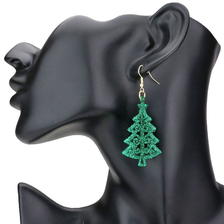 Green Sparkle Christmas Tree Dangle Earrings, are you looking for some cute and fun earrings for Christmas? You'll love these sparkle Christmas Tree earrings. These cute Christmas earrings will complete your Christmas costumes. They will make the moments more beautiful and memorable! Sparkle Dangle earrings can be used for Christmas, New Year parties, and other joyous occasions. Awesome gift idea to give someone who loves the magic of Christmas.