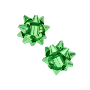 Green Christmas Gift Bow Stud Earrings, wear over your favorite tops and dresses this season! A timeless treasure designed to add a gorgeous stylish glow to any outfit style. Show mom how much she is appreciated & loved This piece is versatile and goes with practically anything! Fabulous Christmas Gift, Birthday Gift, Mother's Day, Loved one or Just Because!