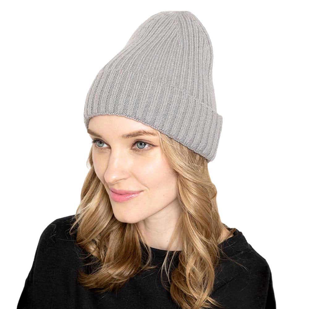 Grey Solid Ribbed Cuff Beanie Hat, before running out the door into the cool air, you’ll want to reach for this toasty beanie to keep you incredibly warm. Accessorize the fun way with this beanie winter hat, it's the autumnal touch you need to finish your outfit in style. This solid color variation beanie will highlight your Christmas festive outfit. Awesome winter gift accessory! Perfect Gift Birthday, Christmas, Stocking Stuffer, Secret Santa, Holiday, Anniversary, Valentine's Day, Loved One.