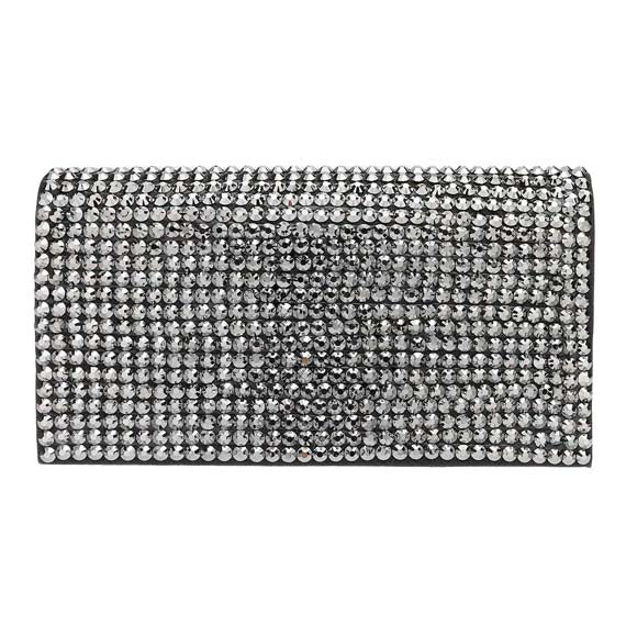Hematite Bling Studded Evening Clutch Crossbody Bag, is the perfect choice to carry on the special occasion with your handy stuff. It is lightweight and easy to carry throughout the whole day. You'll look like the ultimate fashionista while carrying this Crossbody Evening Bag. This stunning Bling Studded Clutch bag is perfect for weddings, parties, evenings, cocktail parties, wedding showers, receptions, proms, etc.