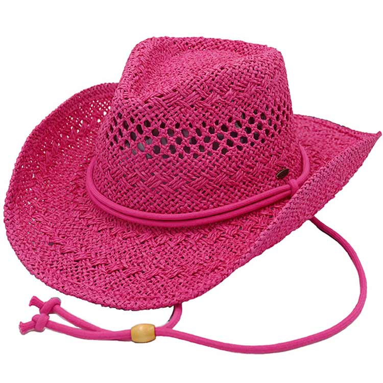 Hot Pink C C Solid Cowboy Hat, Whether you’re lounging by the pool or attend at any event. This is a great hat that can keep you stay cool and comfortable in a party mood. It amps up your beauty & class to a greater extent. Perfect Gift Cool Fashion Cowboy, Birthday, Holiday, Valentine's Day, Christmas.