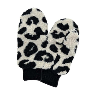 Ivory Leopard Teddy Pop Top Mitten, warm and cozy convertible mittens will protect you from the cold weather while you're outside. It's a comfortable, soft brushed poly stretch knit that will keep you perfectly warm and toasty. It's finished with a hint of stretch for comfort and flexibility. Wear gloves or cover up as a mitten to make your outfit gorgeous with luxe and comfortability. Either way, you will love these soft neutral colors. A beautiful gift 