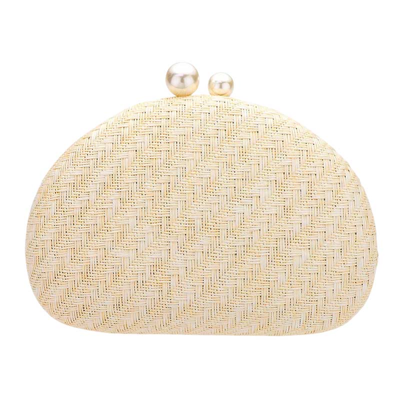 Aqua Pearl Pointed Woven Raffia Clutch Crossbody Bag, look like the ultimate fashionista when carrying this small clutch bag, great for when you need something small to carry or drop in your bag. Perfect gifts for weddings, Prom, birthdays, Mother’s Day, anniversaries, holidays, Mardi Gras, Valentine’s Day, or any occasion.
