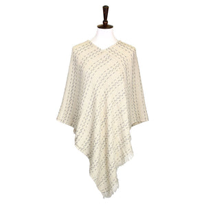 Ivory Solid Plaid Poncho, these poncho is made of soft and breathable material. It keeps you absolutely warm and stylish at the same time! Easy to pair with so many tops. Suitable for Weekend, Work, Holiday, Beach, Party, Club, Night, Evening, Date, Casual and Other Occasions in Spring, Summer, and Autumn. Throw it on over so many pieces elevating any casual outfit! Perfect Gift for Wife, Mom, Birthday, Holiday, Anniversary, Fun Night Out.