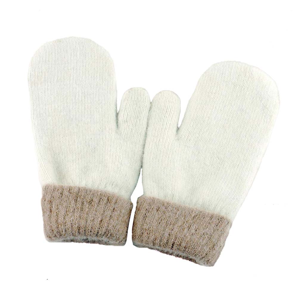 Gray  Two Tone Mitten Gloves, are designed nicely that enrich your beauty and highlight the contrast with many different outfits. Stay perfectly warm and cozy with these gloves in winter or cold weather. Different color variations give you the opportunity to coordinate with different outfits in style. A perfect pair for the holiday season, outdoor activity, camping, running, skiing, and holiday shopping. Stay beautiful and warm!