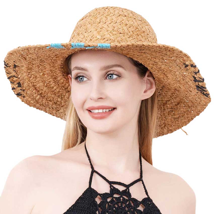 Khaki Color Edged Straw Floppy Sun Hat, a beautiful & comfortable sun hat is suitable for summer wear to amp up your beauty & make you more comfortable everywhere. Excellent Floppy Straw sun hat for wearing while gardening, traveling, boating, on a beach vacation, or to any other outdoor activities. A great hat can keep you cool and comfortable even when the sun is high in the sky.