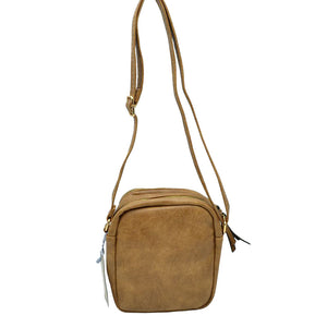 Khaki Trendy Leather Crossbody Bag With Shoulder Strap, Be trendy and casual with this beautifully crafted crossbody bag. This premium-looking bag is made up of genuine leather, making it perfect for carrying when heading to the office or casual parties. This bag features a flexible shoulder strap and zipper closure and has spacious space to place all your stuff. Stay trendy!