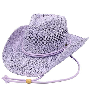 Lavender C C Solid Cowboy Hat, Whether you’re lounging by the pool or attend at any event. This is a great hat that can keep you stay cool and comfortable in a party mood. It amps up your beauty & class to a greater extent. Perfect Gift Cool Fashion Cowboy, Birthday, Holiday, Valentine's Day, Christmas.