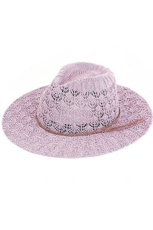 Lavender C.C Horseshoe Lace Knitting Panama Hat, whether you’re basking under the summer sun at the beach, lounging by the pool, or kicking back with friends at the lake, a great hat can keep you cool and comfortable even when the sun is high in the sky. Comfortable, and perfect for keeping the sun off of your face, neck, and shoulders, ideal for travelers who are on vacation or just spending some time in the great outdoors.
