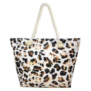 Brown Leopard Print Beach Bag is great if you are out shopping, going to the pool or beach, this bright tote bag is the perfect accessory. Spacious enough for carrying all your essentials. Great Beach, Vacation, Pool, Birthday Gift, Anniversary Girl, Paint Shopper Bag, Soft Rope Handles The Must Have Accessory! 
