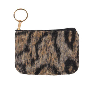 Leopard Print Coin Card Purse Key Ring Leopard Print Coin Pouch Card Pouch, look like the ultimate fashionista even when carrying a small pouch for your money or credit cards. Great for when you need something small to carry or drop in your bag. Perfect Gift for Birthday, Holiday, Christmas, New Years, Stocking Stuffer