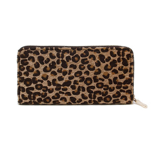 Leopard Print Faux Fur Zipper Wallet Leopard Wallet Faux Fur Wallet, be the ultimate fashionista while carrying this small bag for your money, credit cards, coins, keys, etc Makes shopping easy without having to lug around a huge purse! Perfect Gift Birthday, Christmas, Anniversary, Stocking Stuffer, Secret Santa, Valentine's Day, etc