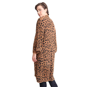 Tiger Patterned Bell Sleeves Cardigan Outwear Cover Up, the perfect accessory, luxurious, trendy, super soft chic capelet, keeps you warm & toasty. You can throw it on over so many pieces elevating any casual outfit! Perfect Gift Birthday, Holiday, Christmas, Anniversary, Wife, Mom, Special Occasion