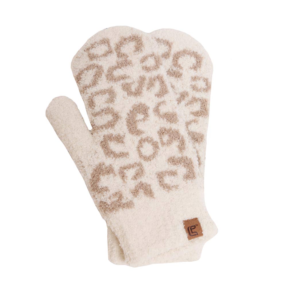 Beige Soft Fuzzy Leopard Mittens, are a smart, eye-catching, and attractive addition to your outfit. These trendy gloves keep you absolutely warm and toasty in the winter and cold weather outside. Accessorize the fun way with these gloves. It's the autumnal touch you need to finish your outfit in style. A pair of these gloves will be a nice gift for your family, friends, anyone you love, and even yourself. Stay trendy and cozy!
